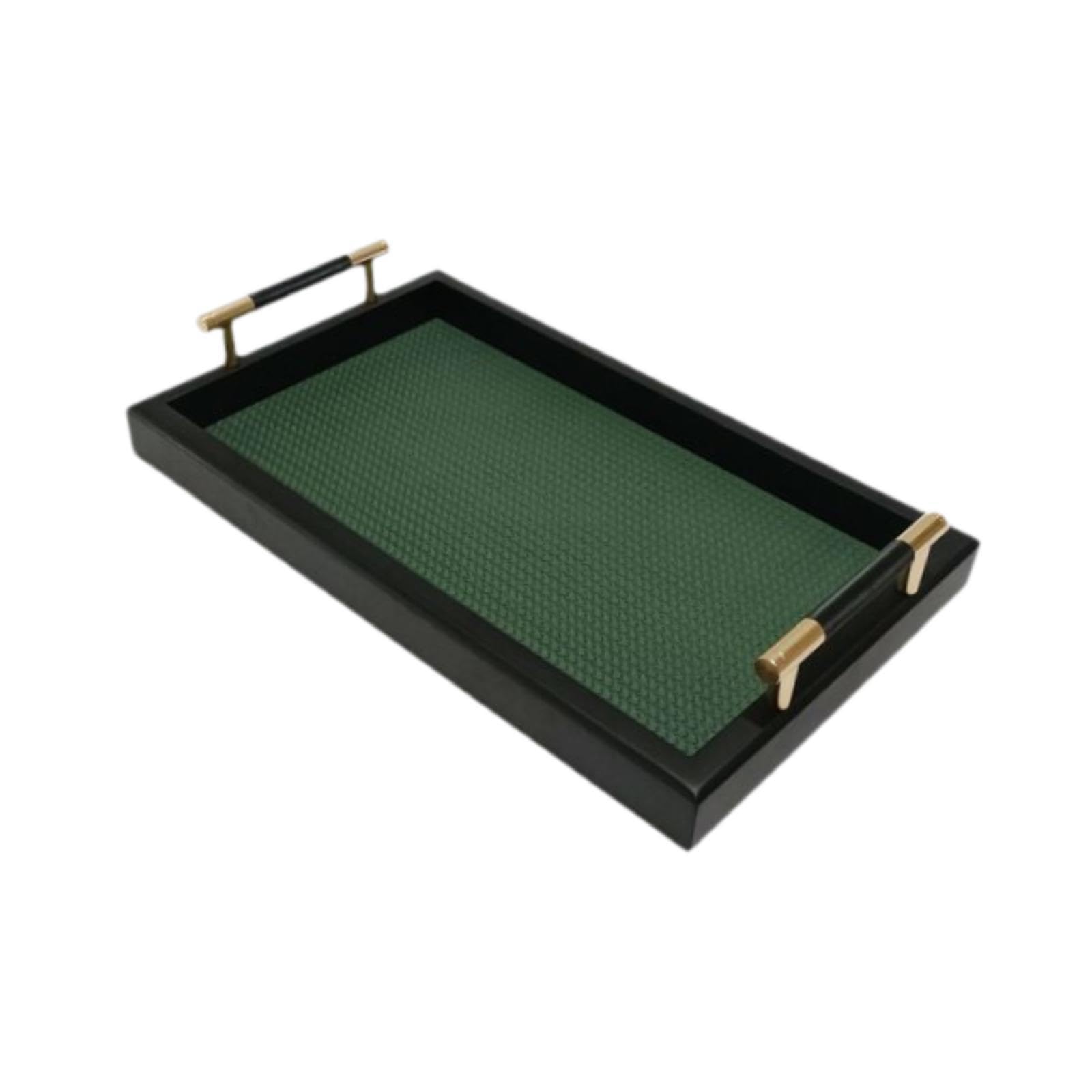 Enakshi Vanity Tray Elegant Rectangular Storage Tray For Bathroom Bedroom Home Decor Dark Green|Home & Garden | Kitchen, Dining 