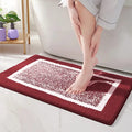 MAA HOME CONCEPT Microfiber Bath Mat  Absorbent/AntiSkid for Bathroom/Door/Kitchen/Floor  NonSlip Carpet (Red, 40 X 60)