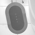 Eurotex Bath Mat Rug Super Absorbent Quick Dry Non Slip Mat (Diatomeous Earth, 40cm x 60cm, Black)