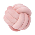 Lusjnge Decorative Throw Knot Pillow Ball For Home Chair Sofa Couch Bed Aesthetic Round Velvet Knotted Pillow Cushion (Pink, 8.7
