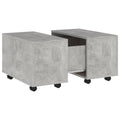 vidaXL Coffee Table Concrete Gray 23.6"x23.6"x15" Engineered Wood