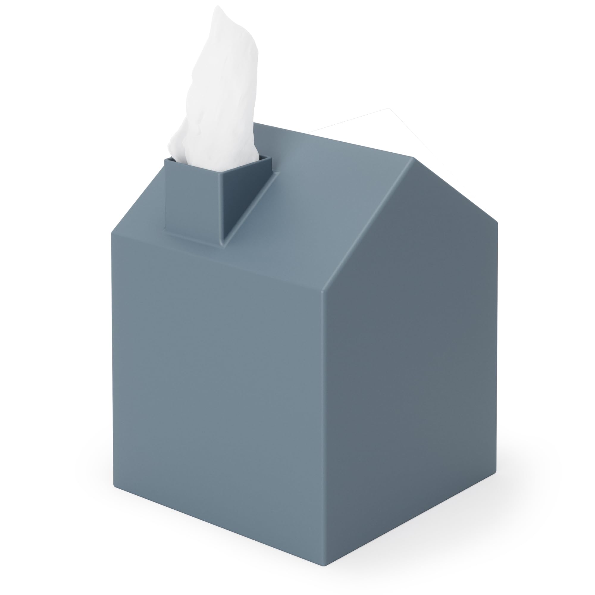 mbra Casa Cosmetic Tissue Box - Modern and Decorative Tissue Dispenser for Bathroom, Office, Bedroom and More, Slate Blue