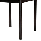 Baxton Studio Lenoir Counter Height Pub Table, 35.4-inch D x 35.4-inch W, Espresso Brown (231-9776-HiT)