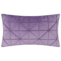 Jwh Purple Velvet Pillow Cover Decorative Stripe Throw Pillow Geometric Accent Pillow Case Rectangle Pillowcase Luxury Cushion F