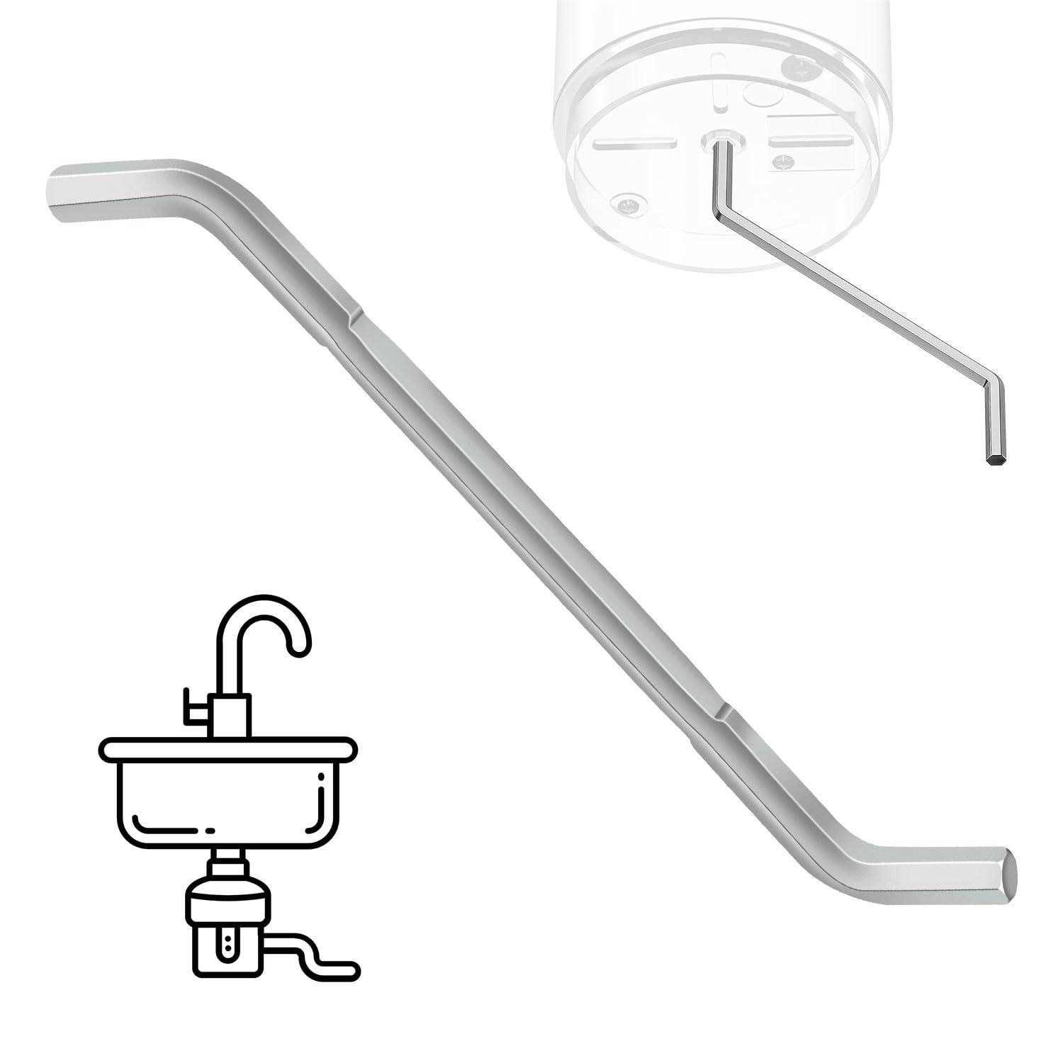 Garbage Disposal Wrench, Garbage Disposal Allen Wrench Tool Compatible with InSinkErator Garbage Disposal Used To Un-Jam/Food Ga