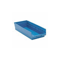 Quantum Economy Multi-Purpose 4 Shelf Bins with Divider tabs in Blue 17-7/8 x 8-3/8 x 4 Sold 36 per Zack Pack Carton