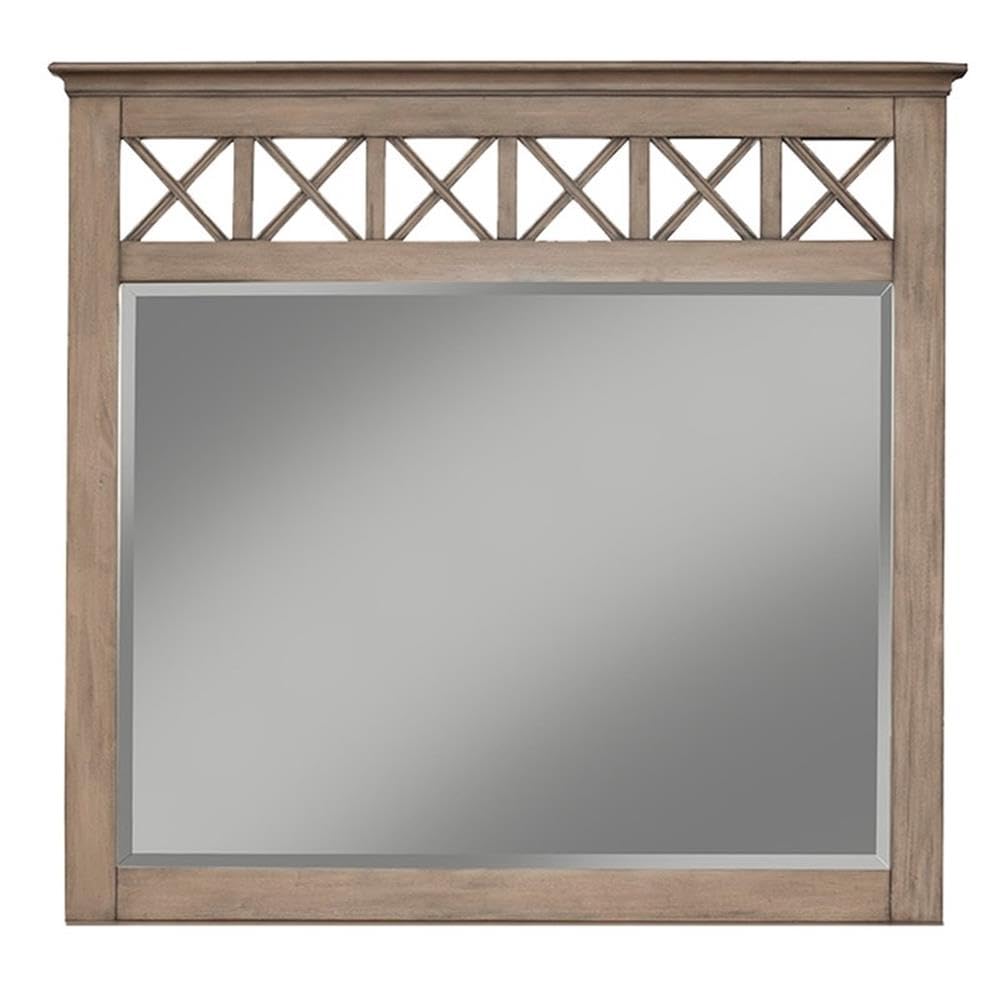 Alpine Furniture Potter Dresser Mirror, Standard, French Truffle