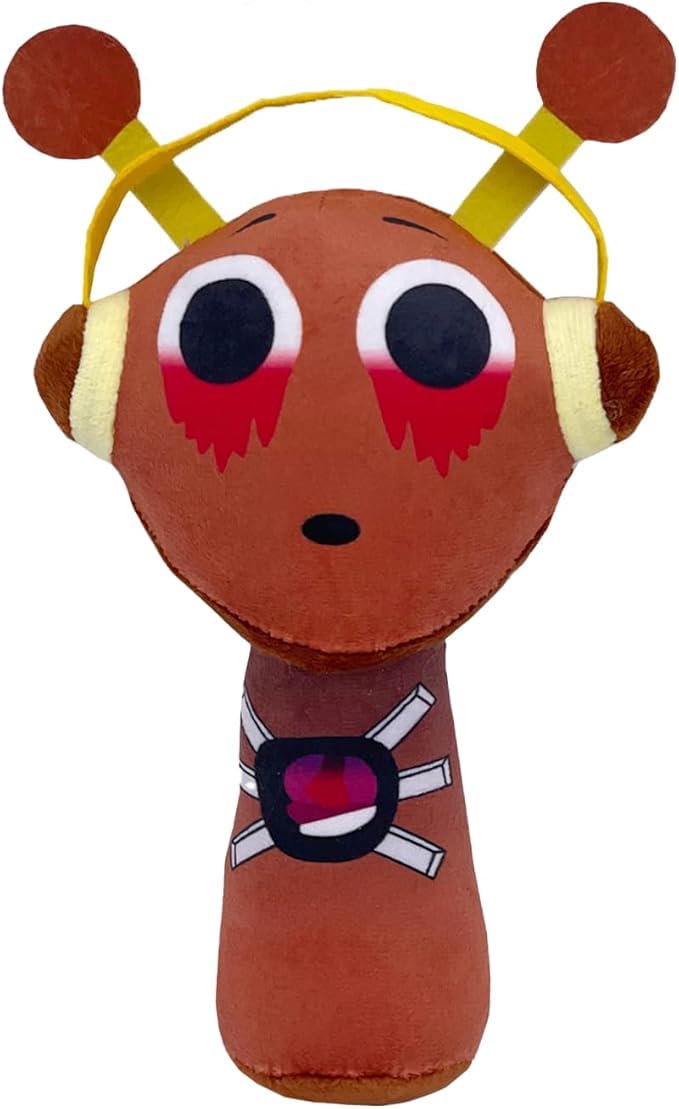 Rwsefk Sprunki Game Plush, Sprunki Toys Plush,Soft Stuffed Animal Pillow Doll Christmas Birthday Gifts For Adult Kids(Oren)