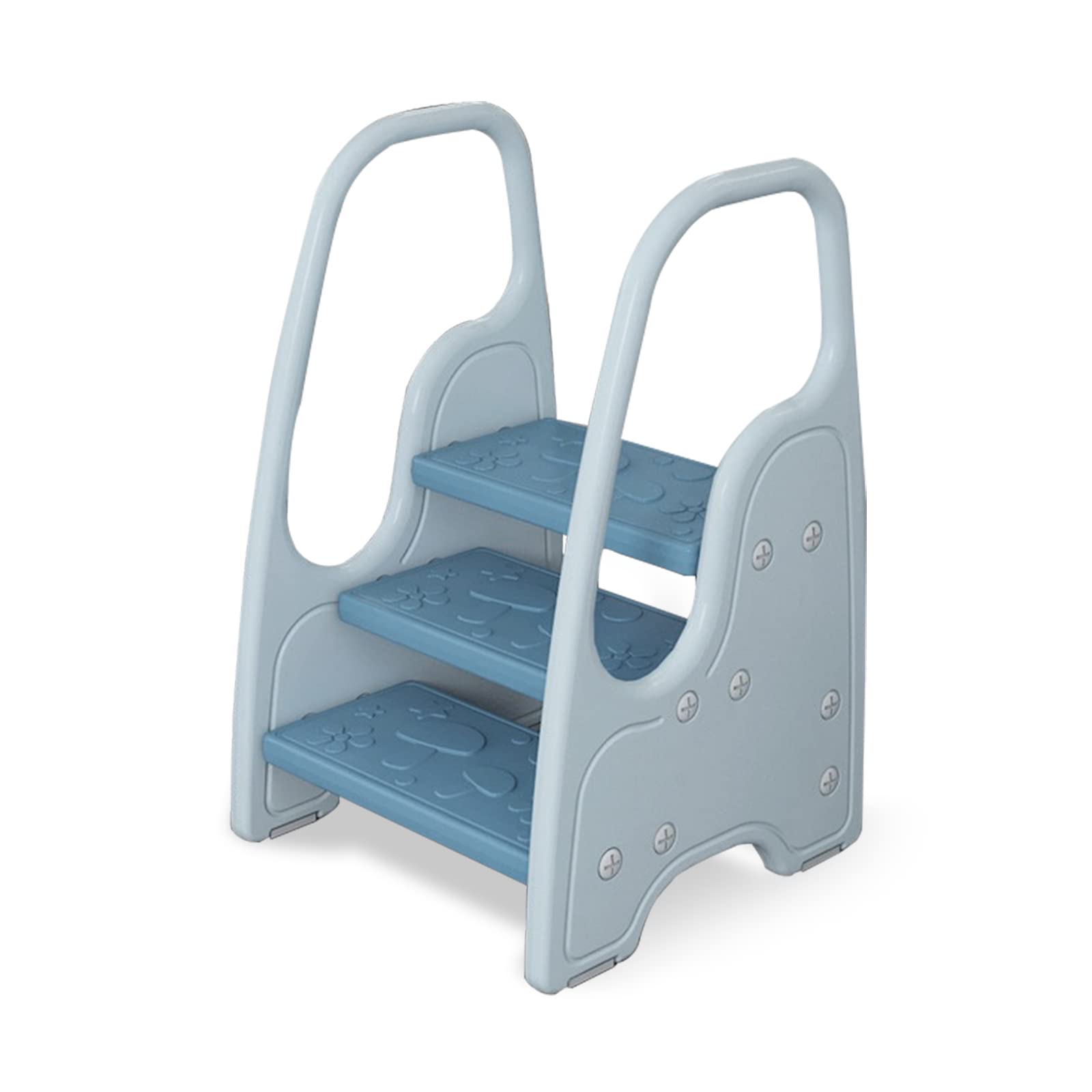 Toddler Step Stool for Bathroom Sink, Kids Two Step Stool for Toilet Potty Training and Kitchen Counter, Children Step Up Learni