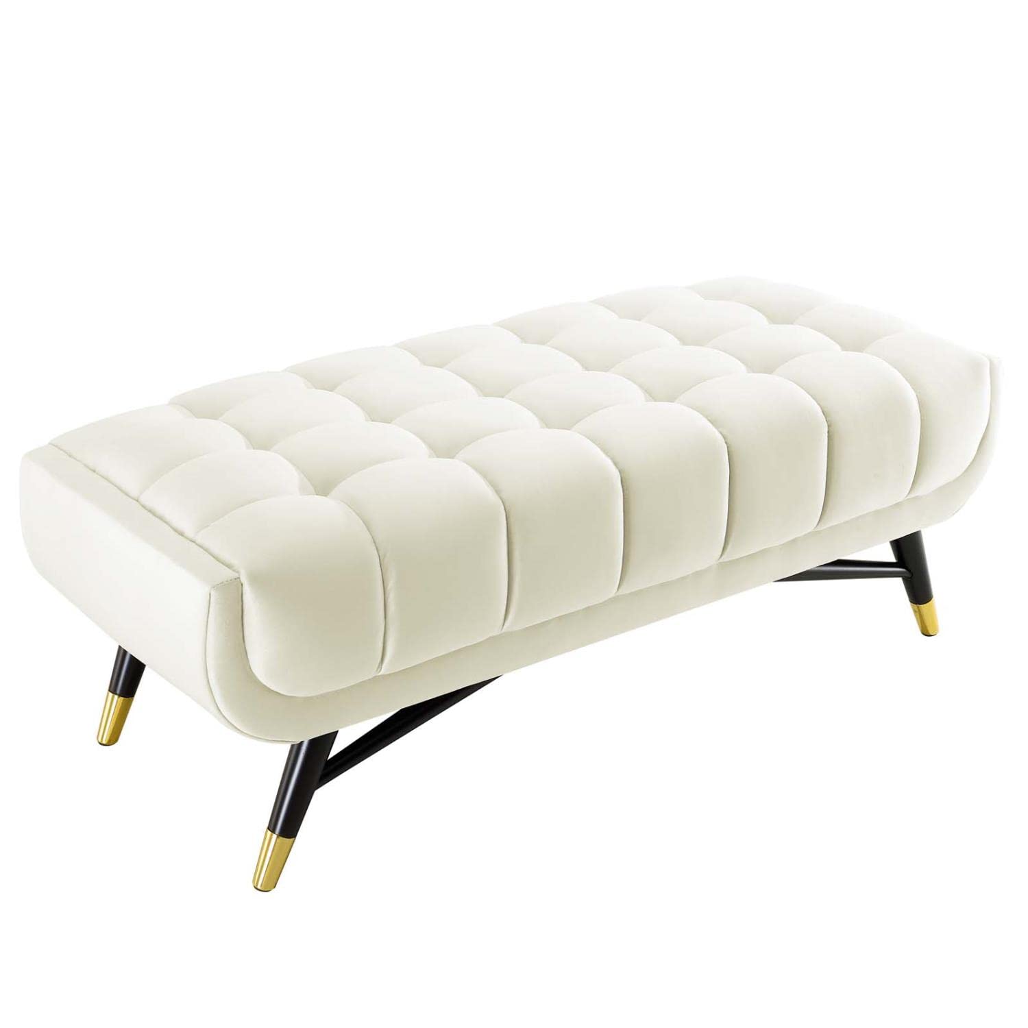 Modway Adept 47.5&quot; Performance Velvet Bench In Ivory