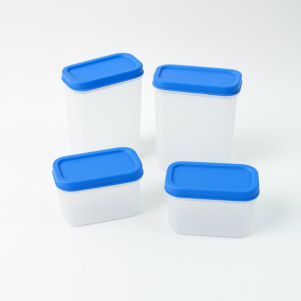 Glory Plastic Storage Container Box Set  4Piece Airtight, Stackable Organizer for Kitchen, Pantry, Office & More