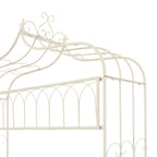vidaXL Garden Bench 48" Iron Antique White