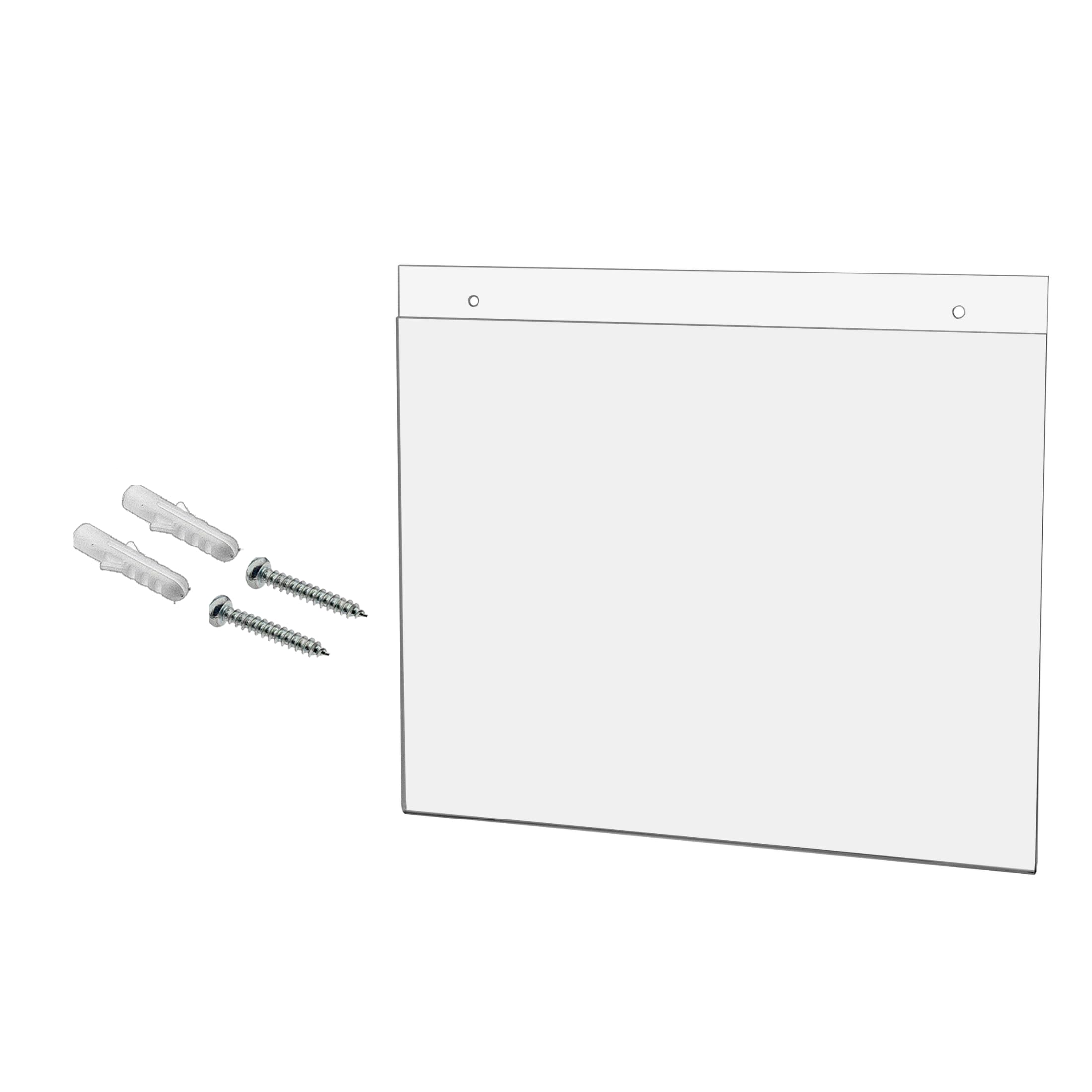 Marketing Holders 10 Pack Wall Mount Sign Holder For 11' X 8.5' Advertisements Or Flyers In Cafes Coffee Shops Bars And Restau