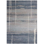HomeRoots Polypropylene 3'x5' Blue Machine Woven Ombre Indoor Area Rug
