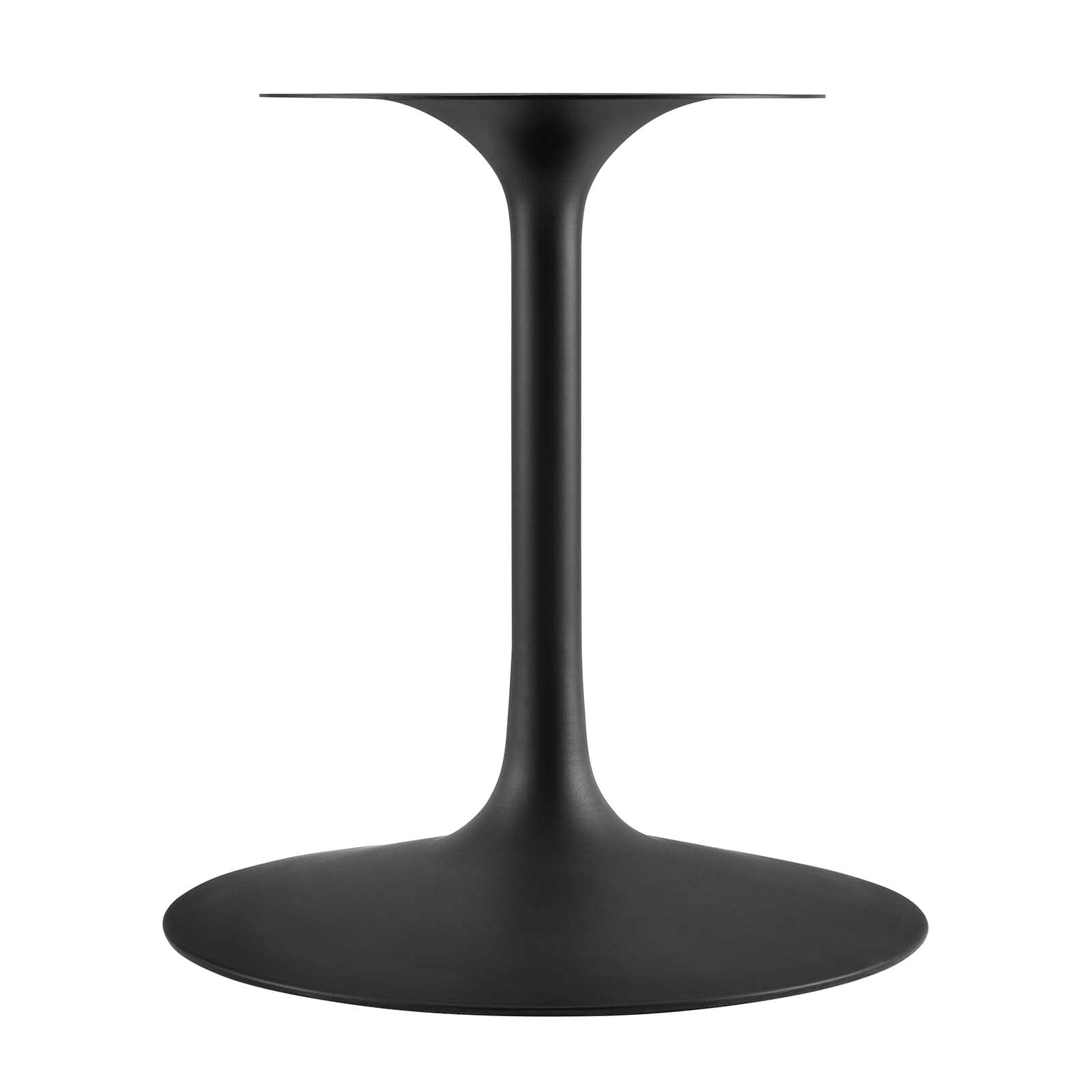 Modway Lippa 78&quot; Oval-Shaped Mid-Century Modern Dining Table With Walnut Top And Black Base