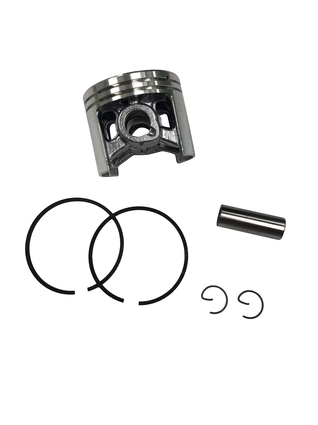 Enginerun 50Mm Chainsaw Piston Kit With Ring Assembly Compatible With Stihl Ms440 044 046 Replaces Oem Parts 1128 030 2015 1128-