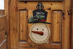 E-View Hanging Snowman Christmas Advent Calendar Countdown, Metal Xmas Ornament For Door Wall, Indoor Outdoor Holiday Decor Days