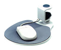 Aidata Um003 Mouse Platform Under Desk, Sturdy Metal Clamp Fits Onto Desks Up To 40Mm/1.57', Platform Rotates 360 Degrees, Buil