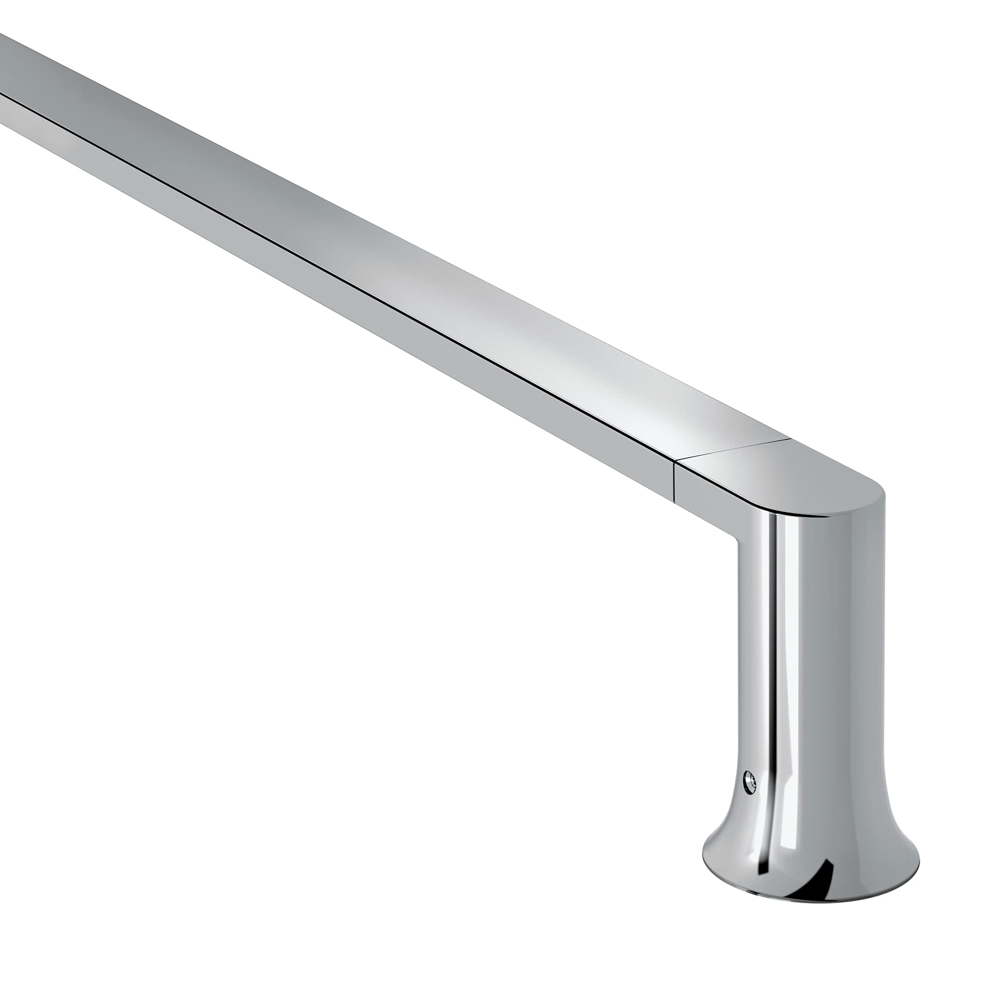 Moen Genta LX Chrome Modern 24-Inch Wall Mount Towel Holder Bathroom Single Towel Bar, BH3824CH