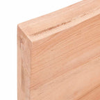 vidaXL Table Top - Light Brown, 31.5"x19.7"x(0.8"-2.4"), Solid Oak Wood, Treated & Varnished, Handmade Live Edge, for Home or Commercial Application