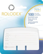 Rolodex Corporation Products - Card Refills, For Petite Card Files, 2-1/4'X4', 100 Cards, White - Sold As 1 Pk - Card Refills