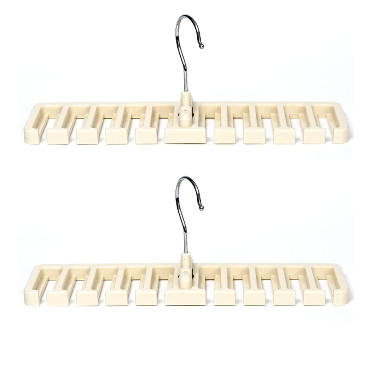 Jaugufiy 2 Pack Necktie and Belt Hanger Tie Belt Organizer Scarf Rack Organizer Hanger Holder Closet Wardrobe Space Saver Belt R