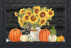 Briarwood Lane Fall'S Glory Floral Doormat Sunflowers Indoor Outdoor 30' X 18'