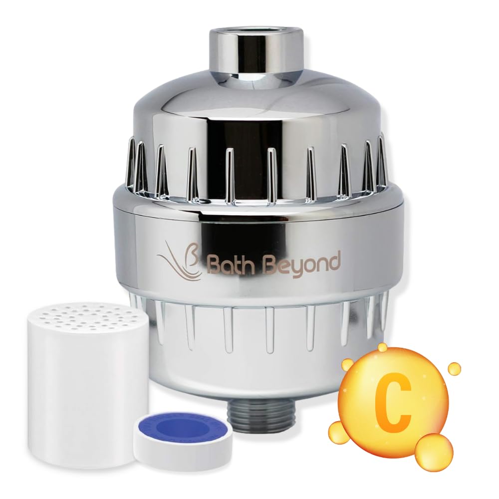 Bath Beyond Shower Filter Vitamin C 15 Stage High Output Water Filter With cartridge for Hard Water  Shower Head Filter Removes