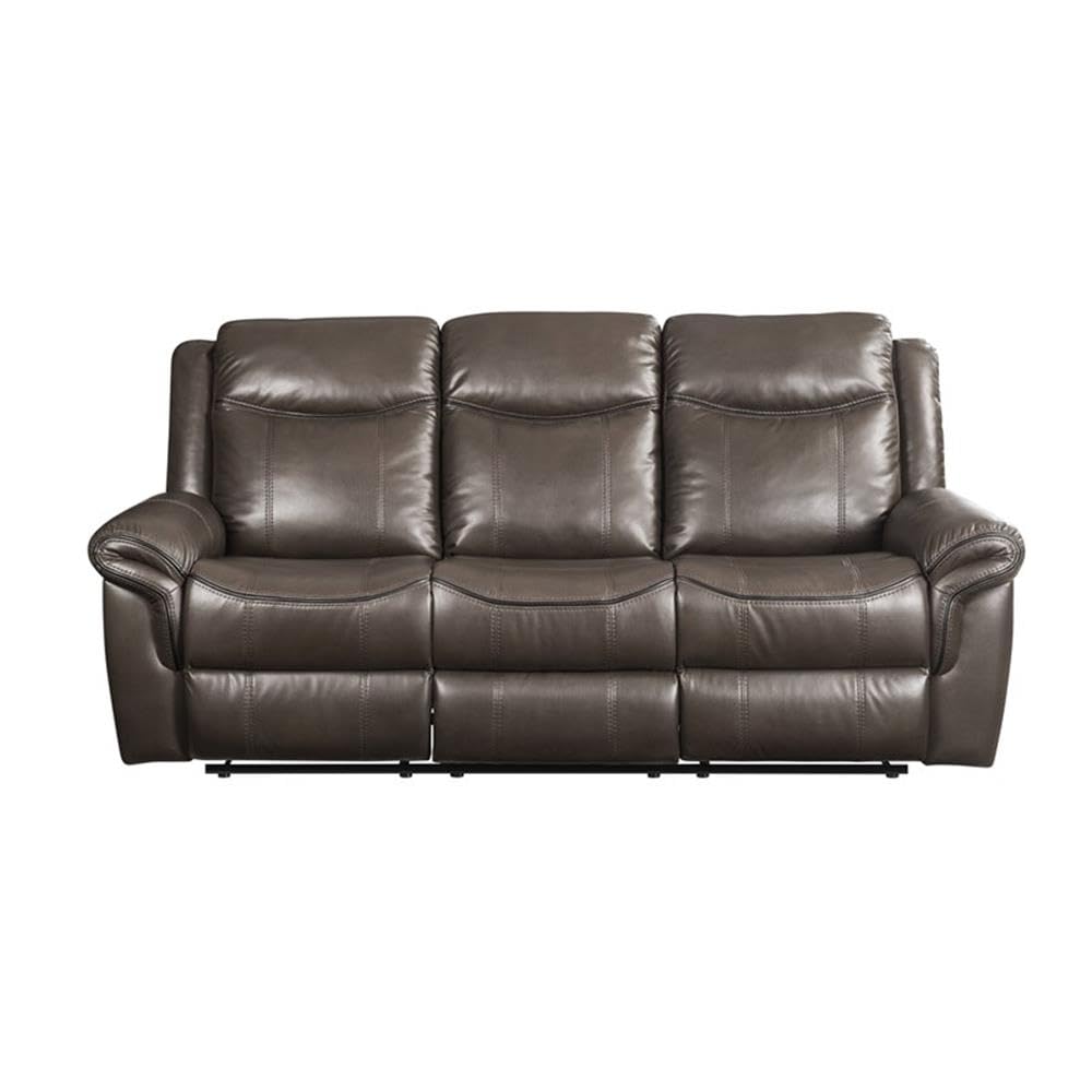 Acme Lydia Motion Sofa with USB Port in Brown Leather Aire