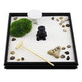 We pay your sales tax Feng Shui 9.5 x 9.5 Tabletop Fu Dog Zen Lion Garden Sand Rock Rack Incense Burner Gift & Home Decor (KT000