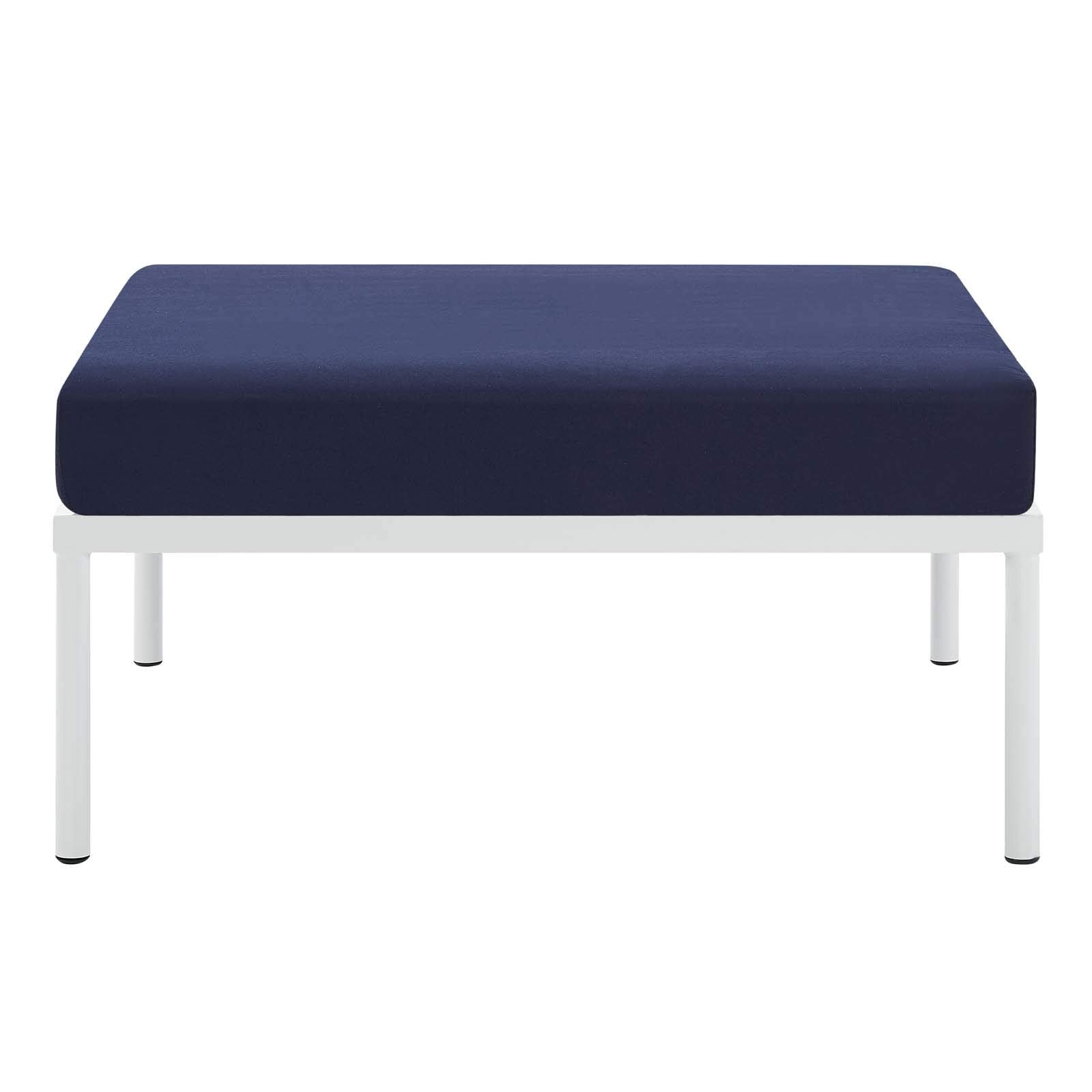 Modway EEI-4969-NAV Harmony Sunbrella Navy Outdoor Patio Aluminum Ottoman