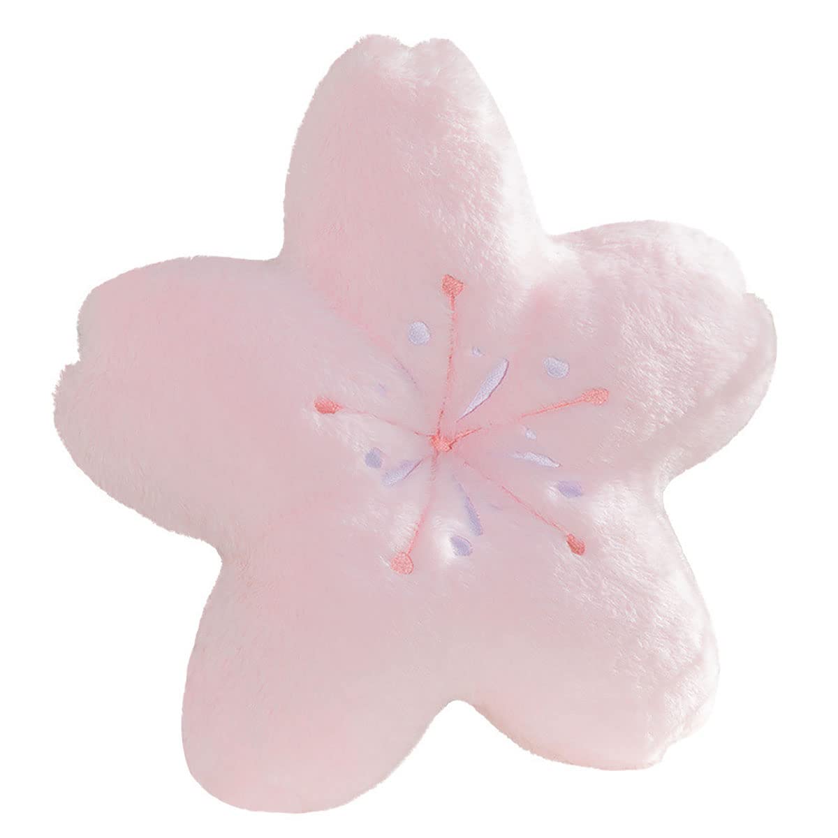 Gexuanchen Cute Cherry Blossom Decorative Plush Pillow For Bedroom Balcony Living Room Sofa Chair Car Cushion (Pink) (17.7 * 17.