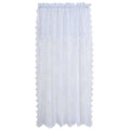 Renaissance Home Fashion Style Master Stylemaster Home Products Carly Lace Panel with Attached Valance, 56 by 63-Inch Plus 17-In