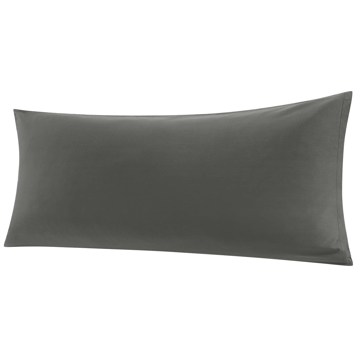 Piccocasa 400-Thread-Count Body Pillow Case, Cotton Long Body Pillow Cover Case With Zipper Closure 20X60 Dark Gray