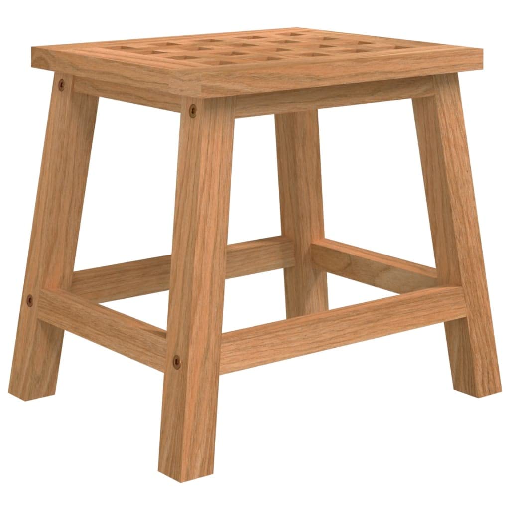 Vidaxl Step Stool 11.4&quot;X8.9&quot;X10&quot; Solid Wood Walnut