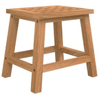 Vidaxl Step Stool 11.4"X8.9"X10" Solid Wood Walnut