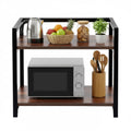 Rellon Microwave Stand,Kitchen Rack Oven Rack 2Tier Counter Shelf,Space Saving Organizer, Two Layers Counter Top Organizer For 