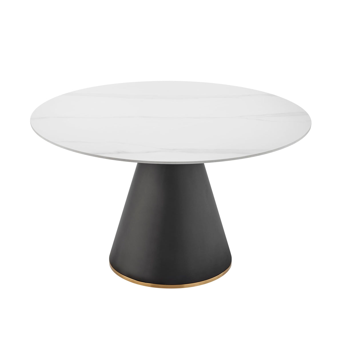 Npd Furniture And More Geneva Dining Table, Marble/Black