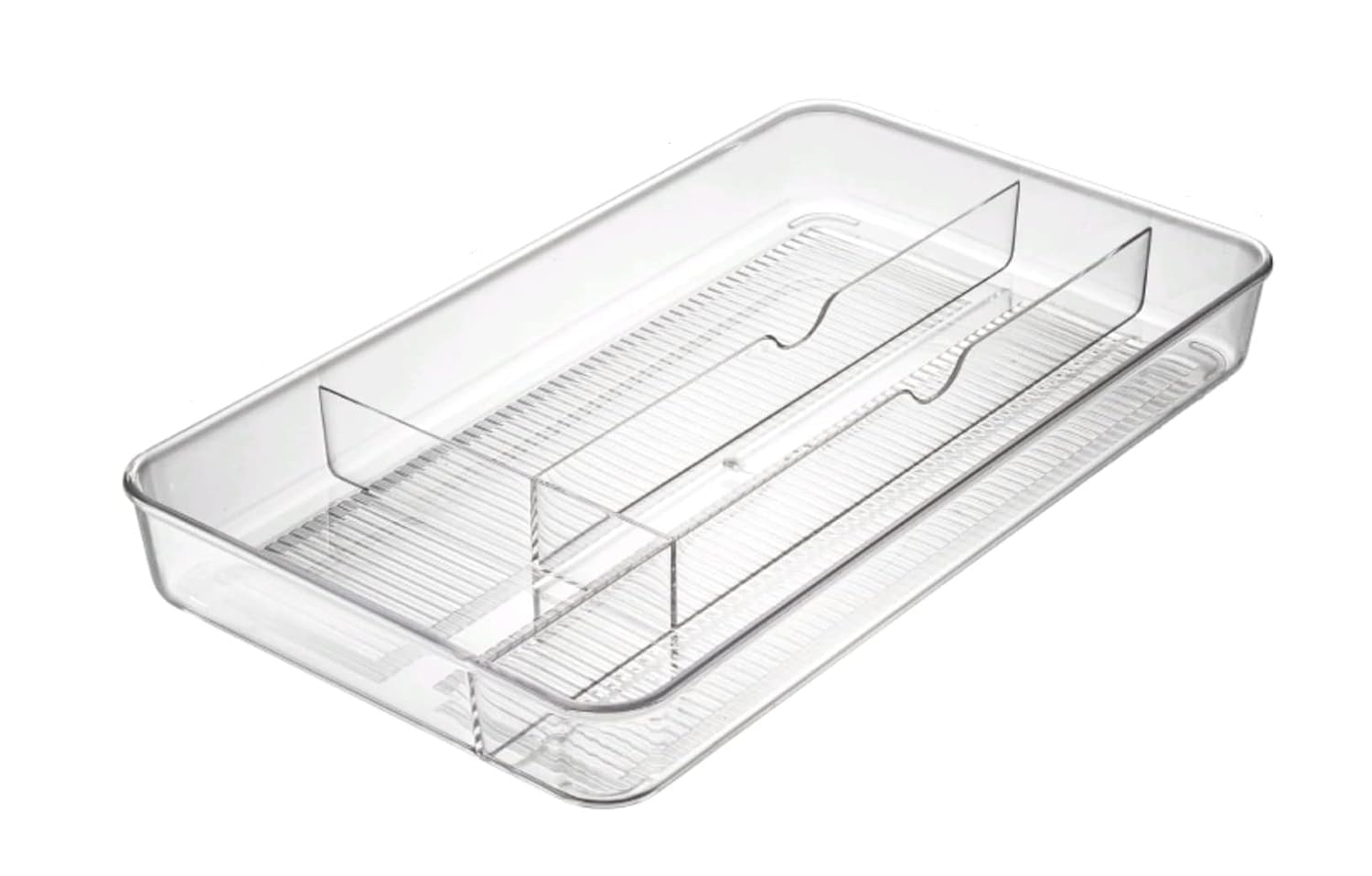 Resvi Clear Drawer Organizer Tray | Multipurpose Drawer Storage Organizer | Transparent Plastic Drawer Divider