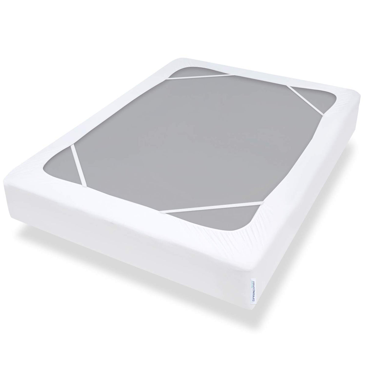 Box Spring Cover Queen Size With Smooth And Elastic Woven Material, Only Covers Sides, Alternates For Bed Skirt, Wrinkle & Fadin