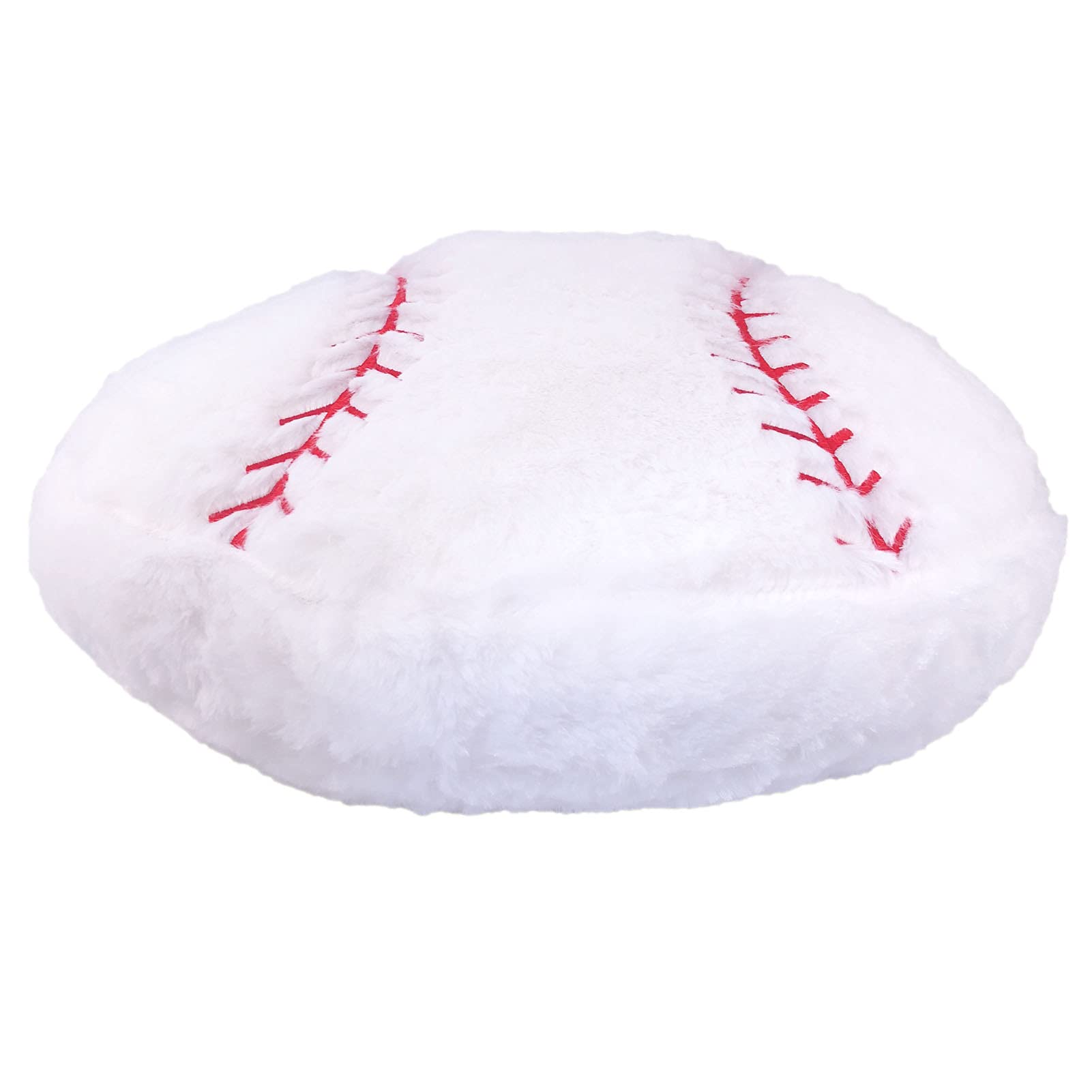 Choronmo Baseball Pillow Fluffy Baseball Plush Pillow Baseball Throw Pillow Soft Stuffed Baseball Plush Pillow Toy Durable Round
