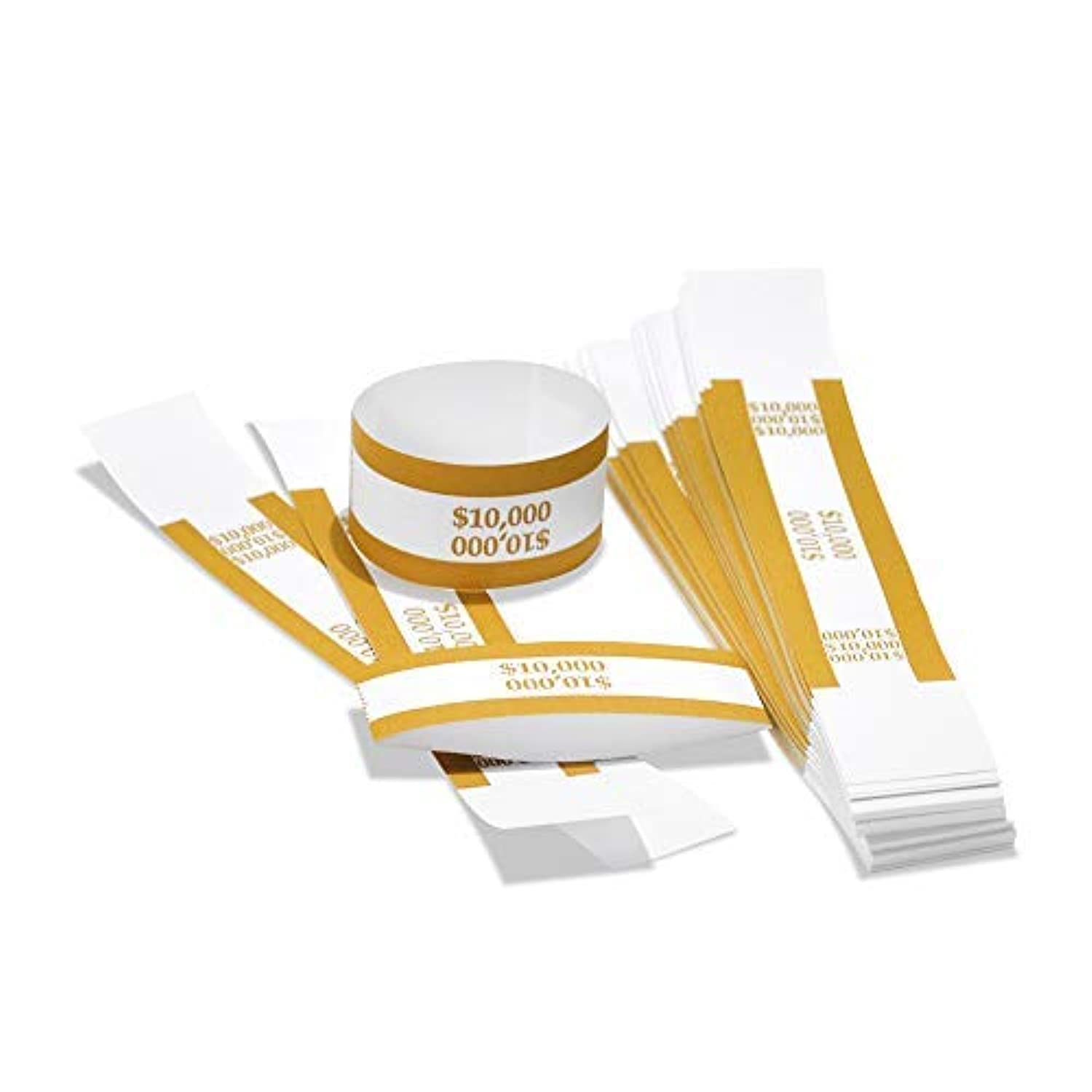 Essential Currency Straps - Bill Wrappers, Money Bands To Organize Bills, Aba Standard Colors, Self-Adhesive, 7.5 X 1.15 Inches