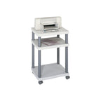 Safco Products 1860Gr Wave Desk Side Printer Machine Stand, Light Gray