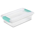 Sterilite 18-Pack Clip Box, Clear Storage for Crafts, Supplies and Office Items, Small