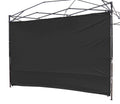 Canopy Sunwall Sidewall Gazebos Tent Waterproof For 8X8Ft Pop Up Canopy Straight Leg Gazebos Outdoor Instant Canopies 1 Pcs Blac