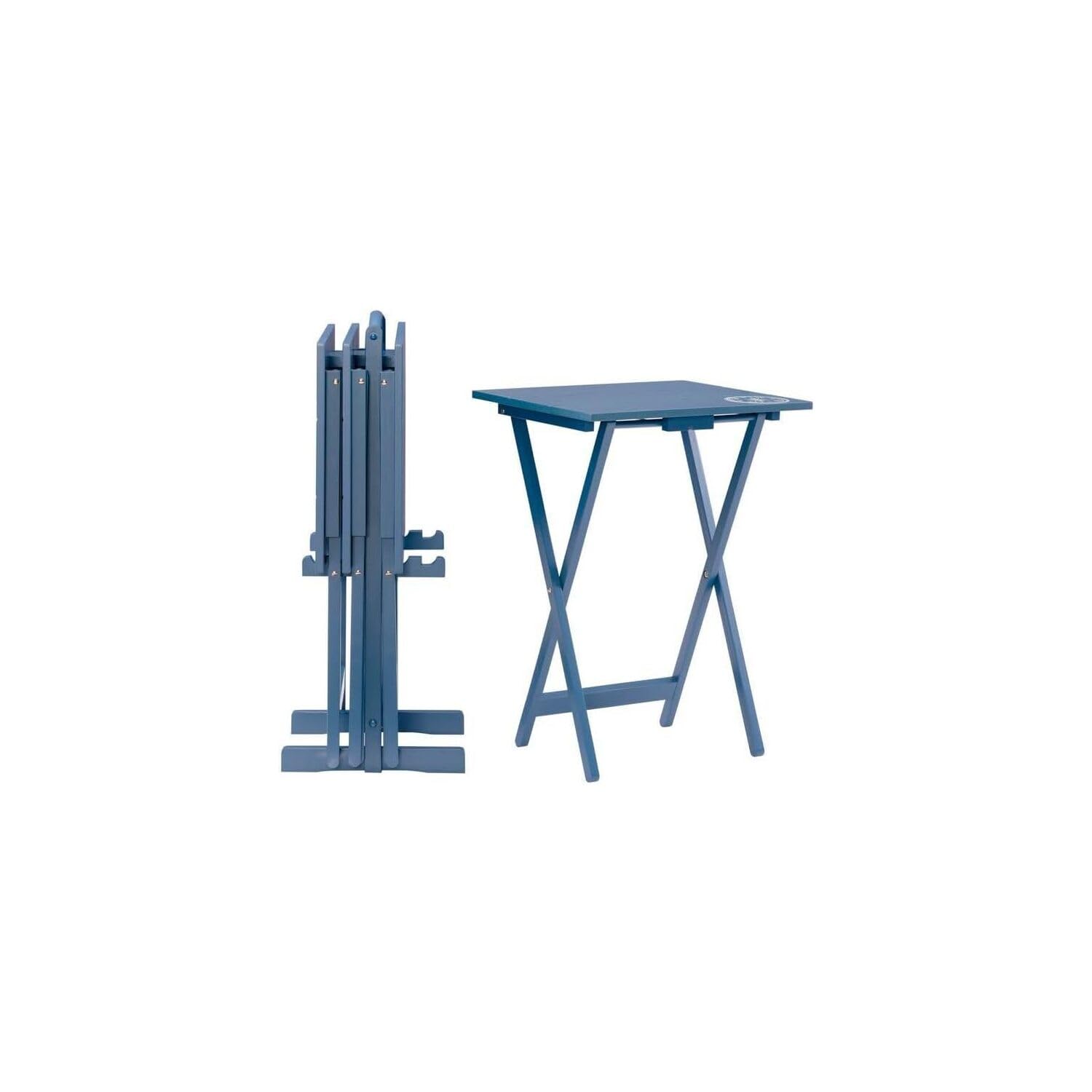 Compass Tray Table Set Navy
