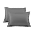 Standard Pillow Shams Set Of 2 Pc 100% Egyptian Cotton Dark Grey Pillow Shams Standard Size 20X26 Pillow Cases Premium 600 Threa
