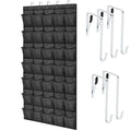 GORILLA GRIP Over the Door Shoe Organizer, 35 Large Breathable Mesh Pockets, Space Saving Hanging Storage Holder, 5 Hook Closet 