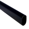 94  Long Oval Closet Rod | Heavy Duty Wardrobe Clothes Pole | Black | 1 Pack