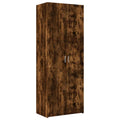 vidaXL Highboard Smoked Oak 27.6inchx16.7inchx72.8inch Engineered Wood